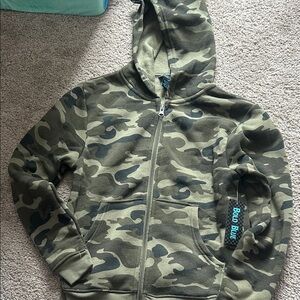 Kids Camouflage Zip-Up Hoodie